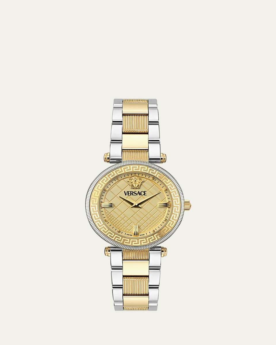 35mm Versace Reve Watch with Bracelet Strap, Two Tone
